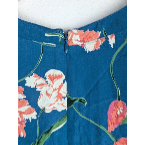 Privacy Please Romper Womens Small Blue Floral V Neck - Picture 6 of 10